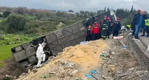 Автобус, возвращавшийся с свадьбы, упал в пропасть! 13 мертвых, 34 раненых.