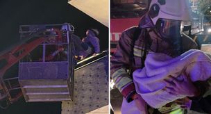 Panic in the apartment building on fire: The fire department rescued 30 people.