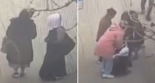 سرق حقيبة المرأة بحجة التسول وهرب.