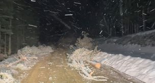 Snowfall in two provinces in May