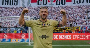 40-year-old Podolski bid farewell to football by achieving a first in 54 years with Gornik Zabrze.