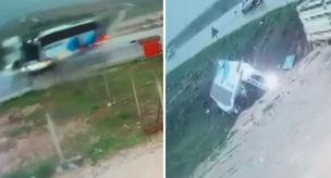 The bus accident in Malatya that killed 4 people was captured on camera