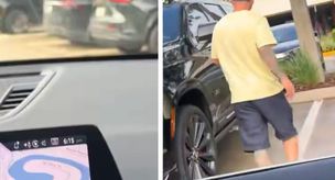 عندما كان يقود سيارته، صُدم برؤية الشخص القادم من الجهة المقابلة
