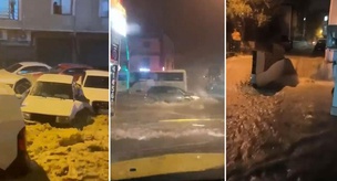 The nightmare of torrential rain gripped Marmara: streams overflowed in Kocaeli and Sakarya, roads were closed.
