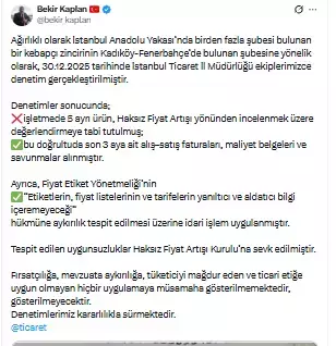 Müşterisi ile dalga geçen Bedri Usya'ya bakanlıktan inceleme