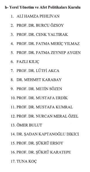 Cumhurbaşkanlığı Politika Kurulu üyeliklerine çok sayıda atama