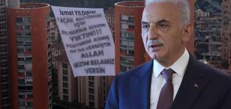 Ümraniye Belediye Başkanı İsmet Yıldırım'a pankartlı protesto