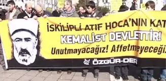 Fatih'te 'İskilipli Atıf Hoca' Eylemi