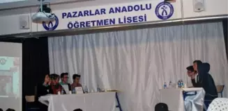 Pazarlar Anadolu Lisesinde Münazara