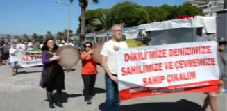 İzmir dikili'de doğa için miting yapıldı