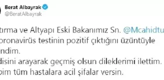 Bakan Albayrak'tan, koronavirüse yakalanan eski bakan Turhan'a geçmiş olsun mesajı