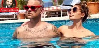 Robbie Williams, Türk eşi Ayda Field ile Bodrum'da