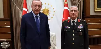 Son dakika haberi | Cumhurbaşkanı Erdoğan, emekliye ayrılan Orgeneral Dündar'ı kabul etti