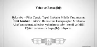 VEFAT ve BAŞSAĞLIĞI