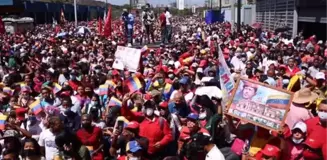 Venezuela'da Hugo Chavez destekçileri anma gösterisi düzenledi