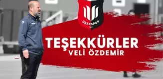 Uşakspor'da Veli Özdemir gitti