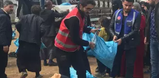 Bilecikli hayırseverlerin yardımları Suriye'deki kamplara ulaştırıldı