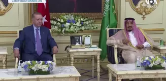 Cumhurbaşkanı Erdoğan Suudi Arabistan'da