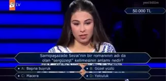 (Samipaşazade Sezai'nin bir romanının adı...) Kim Milyoner Olmak İster 20 Temmuz Sorusu Cevabı Nedir? Kim Milyoner Olmak İster 50 Bin TL'lik soru!