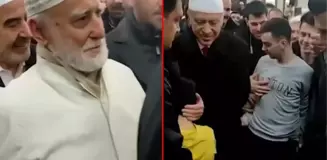 Bahçeli'nin zincir market tartışmasına katılmıştı! BİM kurucusu, cemaat lideri Topbaş, Erdoğan'la Cuma namazı kıldı