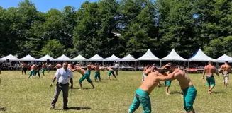 Niksar'da Geleneksel Ahi Pehlivan Büyük Karakucak Güreşleri Düzenlendi