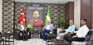 Bağlar Belediye Başkanı Hüseyin Beyoğlu HÜDA PAR Diyarbakır İl Binasını Ziyaret Etti