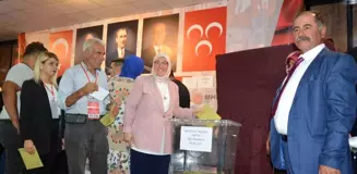 MHP Korkuteli İlçe Başkanı Medine Yapılmışev Güven Tazeledi