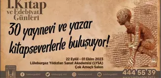 Lüleburgaz'da 1. Kitap ve Edebiyat Günleri Başlıyor