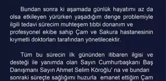 Zerrin Özer, sağlık sorunları için Başakşehir Çam ve Sakura Şehir Hastanesi'nde tedavi görüyor