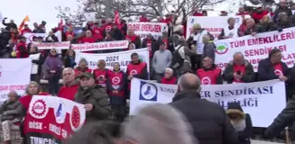 Emekliler Ankara'da Büyük Miting Yaptı