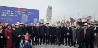 Elazığ'da Cengiz Aytmatov Millet Parkı ve Cengiz Aytmatov Anıtı açıldı