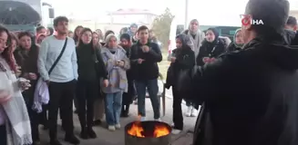 Iğdır'da parfüm ve kolonya üreten tesise eczacılık fakültesi öğrencilerinden ziyaret