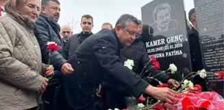 CHP Genel Başkanı Özgür Özel, Kamer Genç'i mezarı başında anıldı