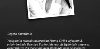 Yeşilçam'ın mavi gözlü sultanı Fatma Girik anılacak