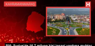 BM: Suriye'de 16,7 milyon kişi insani yardıma muhtaç