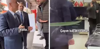 Ticaret Bakanı Bolat'a kaçak çay ikram etmek istedi: Bu söylenir mi ya?