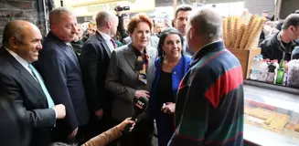 Meral Akşener, Eskişehir'de esnaf ziyaretinde bulundu