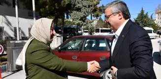 AK Parti Milletvekili İbrahim Yurdunuseven İscehisar Belediye Başkanı Seyhan Kılınçarslan'ı ziyaret etti