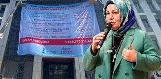 Belediye binasına asılan 2 milyar TL'lik borç sonrası Şeyma Döğücü sessizliğini bozdu