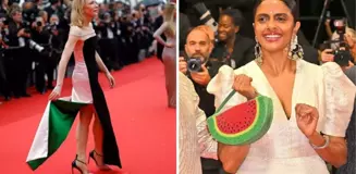 Cannes Film Festivali'nde 'Gazze' geçidi! Kırmızı halıya damga vurdular