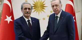 Cumhurbaşkanı Erdoğan, Yargıtay Cumhuriyet Başsavcısı Bekir Şahin'i kabul etti