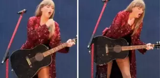 Ünlü şarkıcı Taylor Swift, konserinde yanlışlıkla böcek yuttu