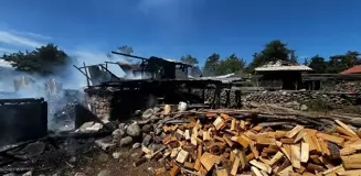 Bolu'da ahşap evde çıkan yangın söndürüldü