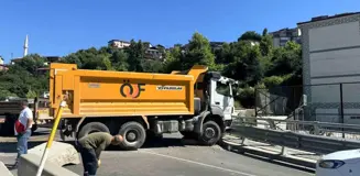 Zonguldak'ta Alkollü Sürücüden Tünel Çıkışında Kaza