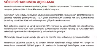 Milli Savunma Bakanlığı, Yunanistan Savunma Bakanı'nın Kıbrıs Türklerini hedef alan açıklamasını kınadı