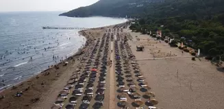 Muğla'nın Sarıgerme Plajı'na Mavi Bayrak Verildi