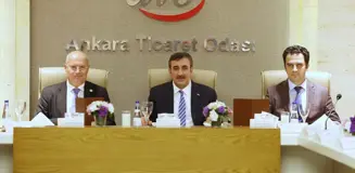 ATO Başkanı Baran, Cumhurbaşkanı Yardımcısı Yılmaz'a ATO Üyelerinin Sorun ve Taleplerini Aktardı