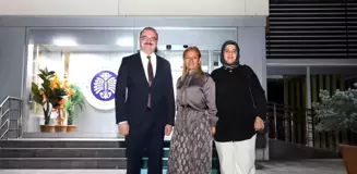 Ak Parti Erzurum Milletvekili Fatma Öncü ve Kadın Kolları Başkanı Beyza Saltuklu Özdemir, Atatürk Üniversitesi Rektörü'nü ziyaret etti