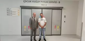 MHP Milletvekili Mehmet Taytak, yaralanan çocuğu ziyaret etti