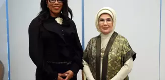 Emine Erdoğan, Malcolm X'in Kızı Ilyasah Shabazz ile New York'ta Görüştü